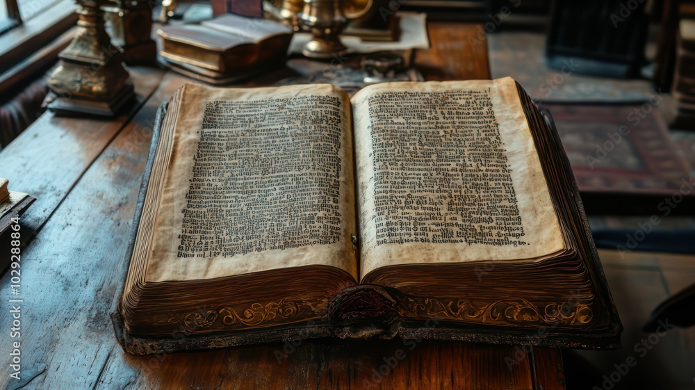 Poster medieval codex created with generative ai