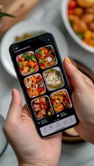 Vibrant Food Delivery App Interface for Easy Meal Ordering on Smartphone Screen