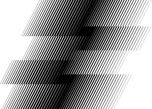 Modern black and white vector pattern with broken lines. For interior, covers, advertising, packaging, textiles. Universal vector background.