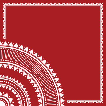 Indian Rural simple shape Vector Creative Conceptual Tribal Art form of Maharashtra Warli, varli wall Art painting by Adivasi community in North Sahyadri Range in western India; minimal Geometric form
