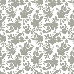 Amazing seamless floral pattern with bright colorful small flowers.