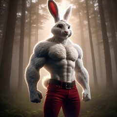 muscular rabbit