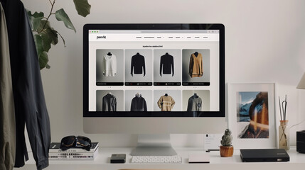 Modern E-commerce Interface Showcasing Fashion Products for Seamless Online Shopping Experience