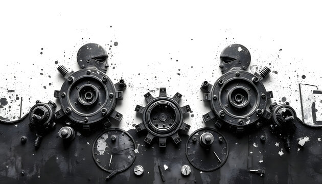 defence mechanisms isolated with white highlights, png