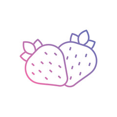 Strawberry vector icon stock illustration