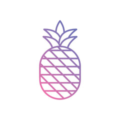 Pineapple vector icon stock illustration