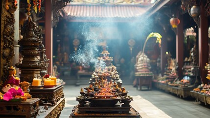 Religious Diversity in Indonesia: A Harmonious Coexistence of Confucianism, Hinduism, Catholic Christianity, and Other Faiths Reflecting the Nation's Rich Cultural and Spiritual Tapestry.