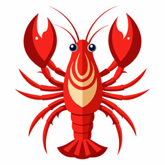 Lobsters vector illustration on white background
