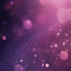 Obraz premium Purple glitter background with sparkling bokeh lights 