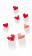 Fototapeta premium heart candies 2 isolated with white highlights, png