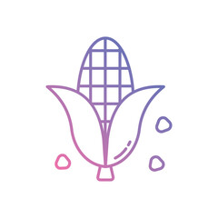 Corn vector icon stock illustration
