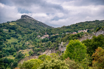 Obraz premium Cabrales is a municipality located in the east of Asturias, forming part of the Picos de Europa National Park, in the north of Spain.