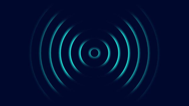 Radio wave screen background animation .