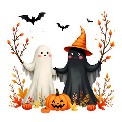 Cute Boho Halloween Ghost