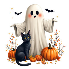 Cute Boho Halloween Ghost