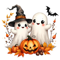 Cute Boho Halloween Ghost