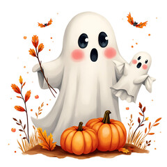 Cute Boho Halloween Ghost