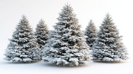 Isolated Christmas Tree with Decorations for Holiday Celebrations and Seasonal Festivities