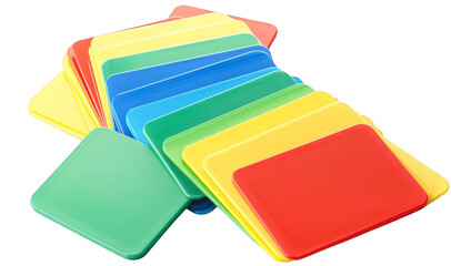 Vibrant Multi-Colored Flashcards for Interactive Learning