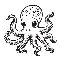 octopus cartoon page