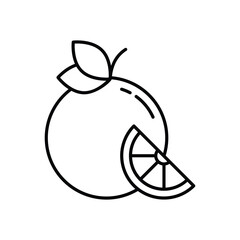 Orange vector icon stock illustration