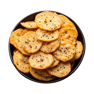 Flavorful Mathi Snacks on Plate Isolated on Transparent Background &ndash; Perfect for Engaging Social Media Content and Promotions.
