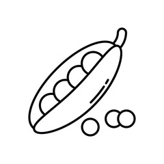 Peas vector icon stock illustration