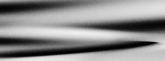 Black dark gray silver white wave abstract background for design, light wave, wavy line, Ombre gradient, Noise rough grungy grain brushed metal metallic effect banner header, abstract poster  © MnDesign03