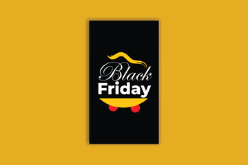 Black Friday story social media template banner design