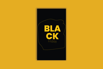Black Friday story social media template banner design