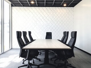 large conference room with texture accents