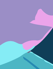 abstract background with untidy waves Illustration