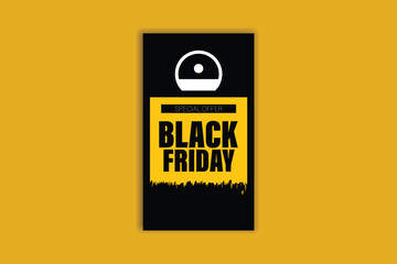 Black Friday story social media template banner design