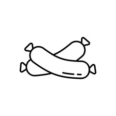 Sausage  vector icon stock illustration