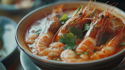 Tom Yum Goong, a Thai dish that everyone around the world knows and must find an opportunity to eat at least once.