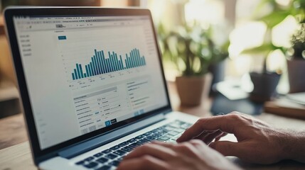 Marketing expert optimizing digital ad campaigns with advanced analytics and data visualization tools