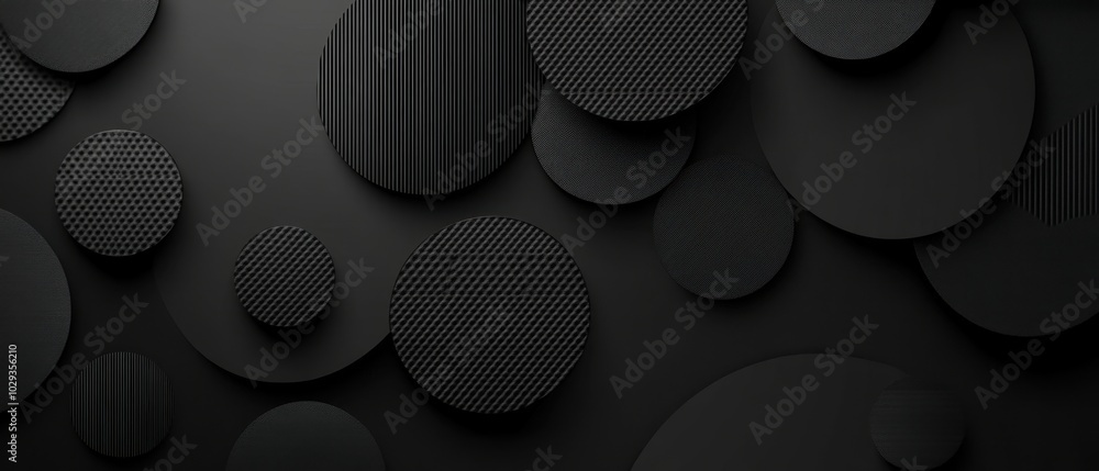 Poster abstract background with lines and circles black geometric pattern for banner or poster template gen