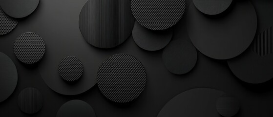 Abstract background with lines and circles black geometric pattern for banner or poster template Generative AI