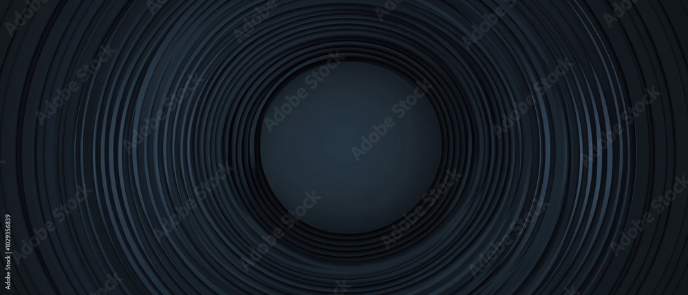 Poster abstract background with lines and circles, dark blue a web banner or presentation cover template ge