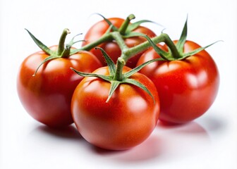 Fresh Tomatoes on the Vine - Tilt-Shift Photography of Isolated Produce for Culinary Use