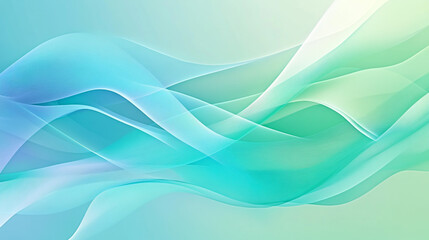 Abstract Blue Green Wave Background   Graphic Design Element