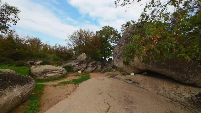 Beglik Tash - a prehistoric rock sanctuary situated on the Black Sea coast of Bulgaria, near town of Primorsko.