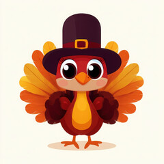 Vector illustration of a thanksgiving turkey