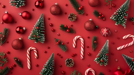 christmas background, wallpaper with christmas elements