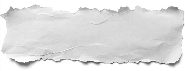 White ripped paper torn edges strips isolated on black background
