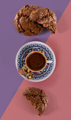 Turkish coffee and cookies