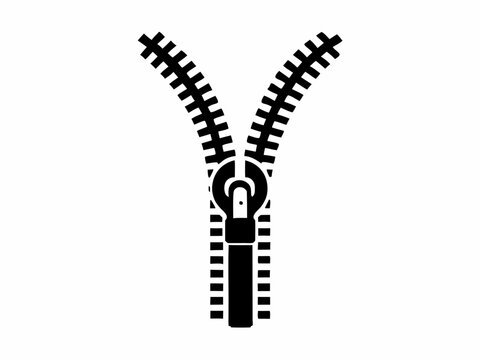 recommend clip art: zipper isolated on a white background. Zipper Clipart Vector Illustration 