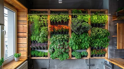 Vertical Garden in a Modern Home