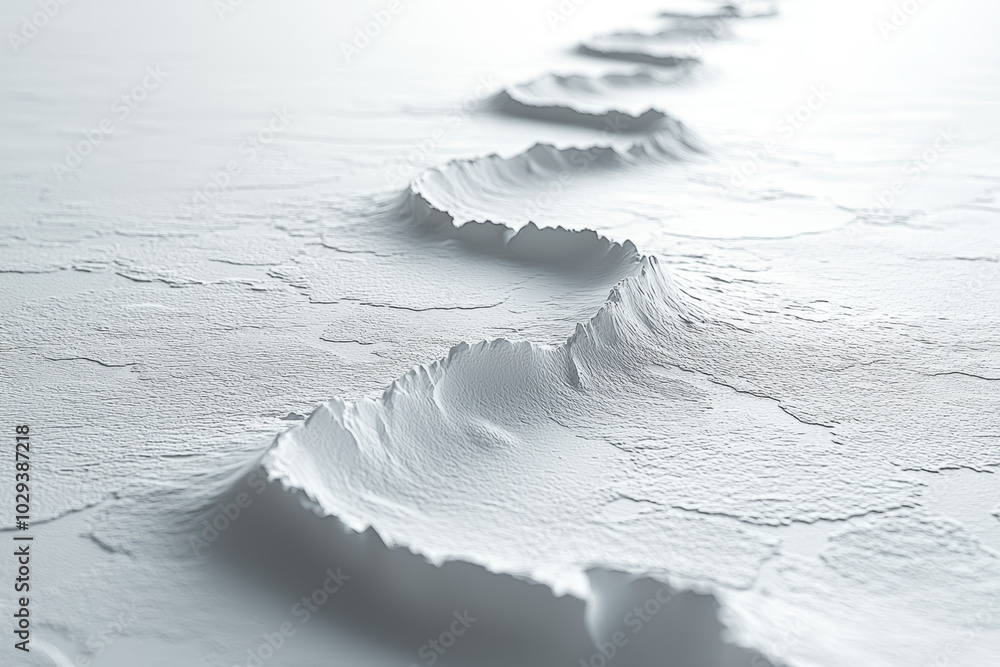 Poster a straight line cutting across a blank canvas, symbolizing direction and purpose. concept of minimal