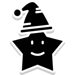Hat vector icon in glyph style 
